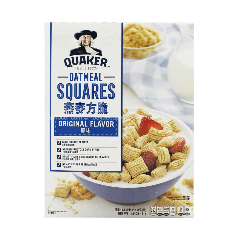 Quaker Oatmeal Square Cereal 412g