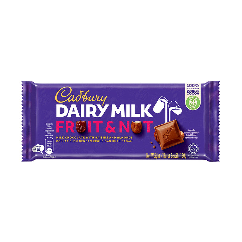 Cadbury Dairy Milk Fruits & Nuts Chocolate Bar 165g