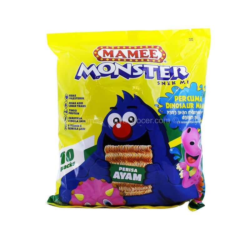 Mamee Monster Noodle Snacks Chicken Flavour Family Pack 200g