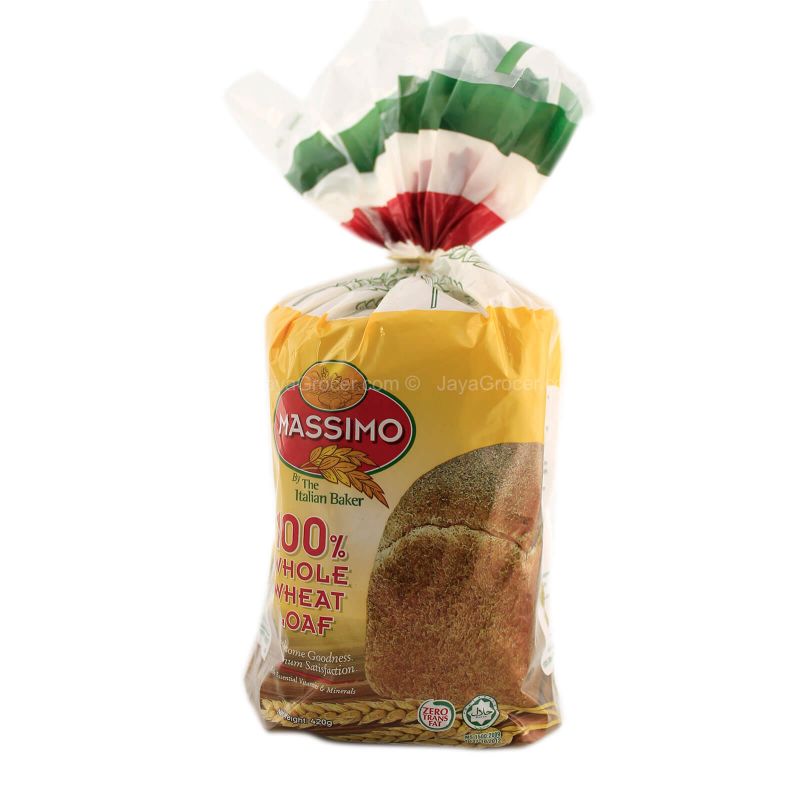 Massimo 100% Whole Wheat Loaf Bread 420g
