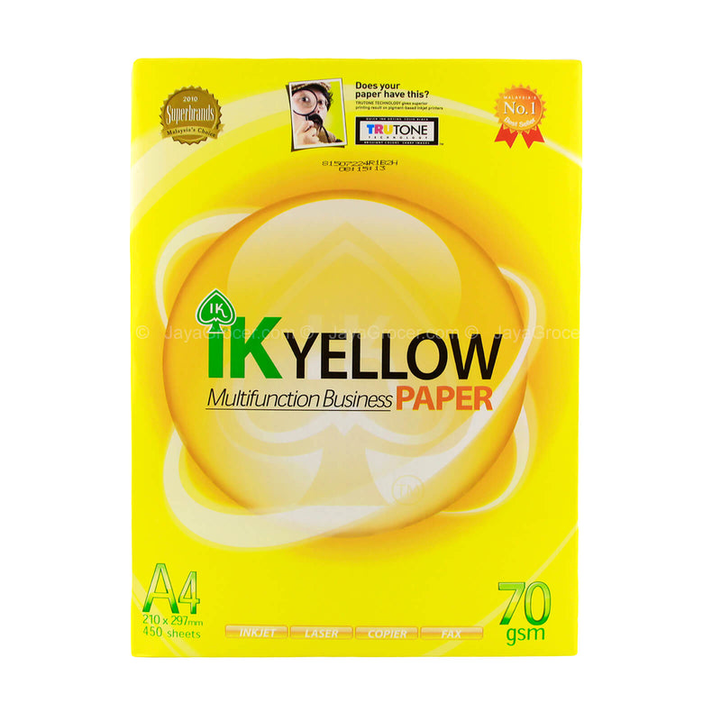 IK Yellow Multifunction Business A4 Paper 70g x 500sheets