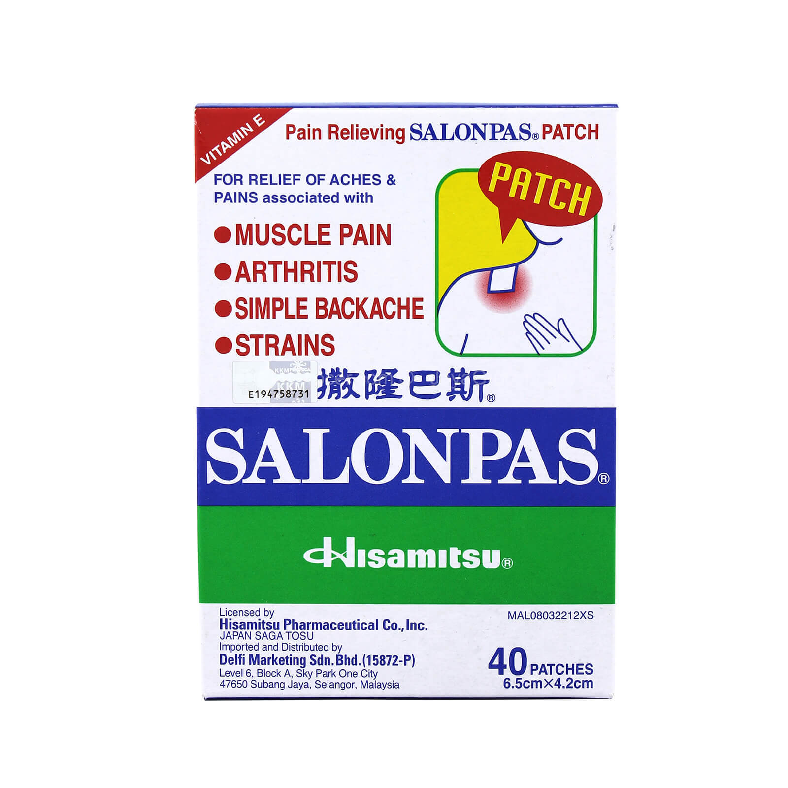 Salonpas Patch 40pcs/pack