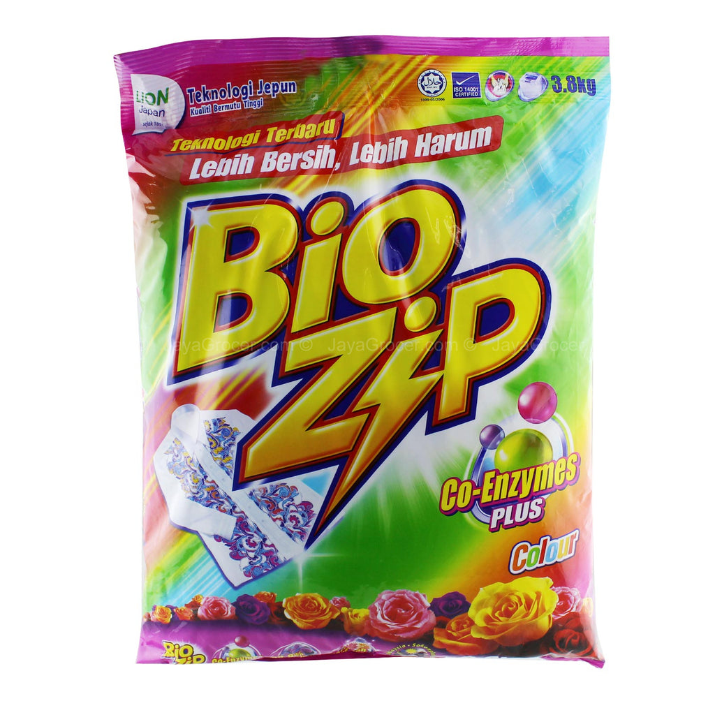 Bio Zip Colour Powder Detergent 3.8kg