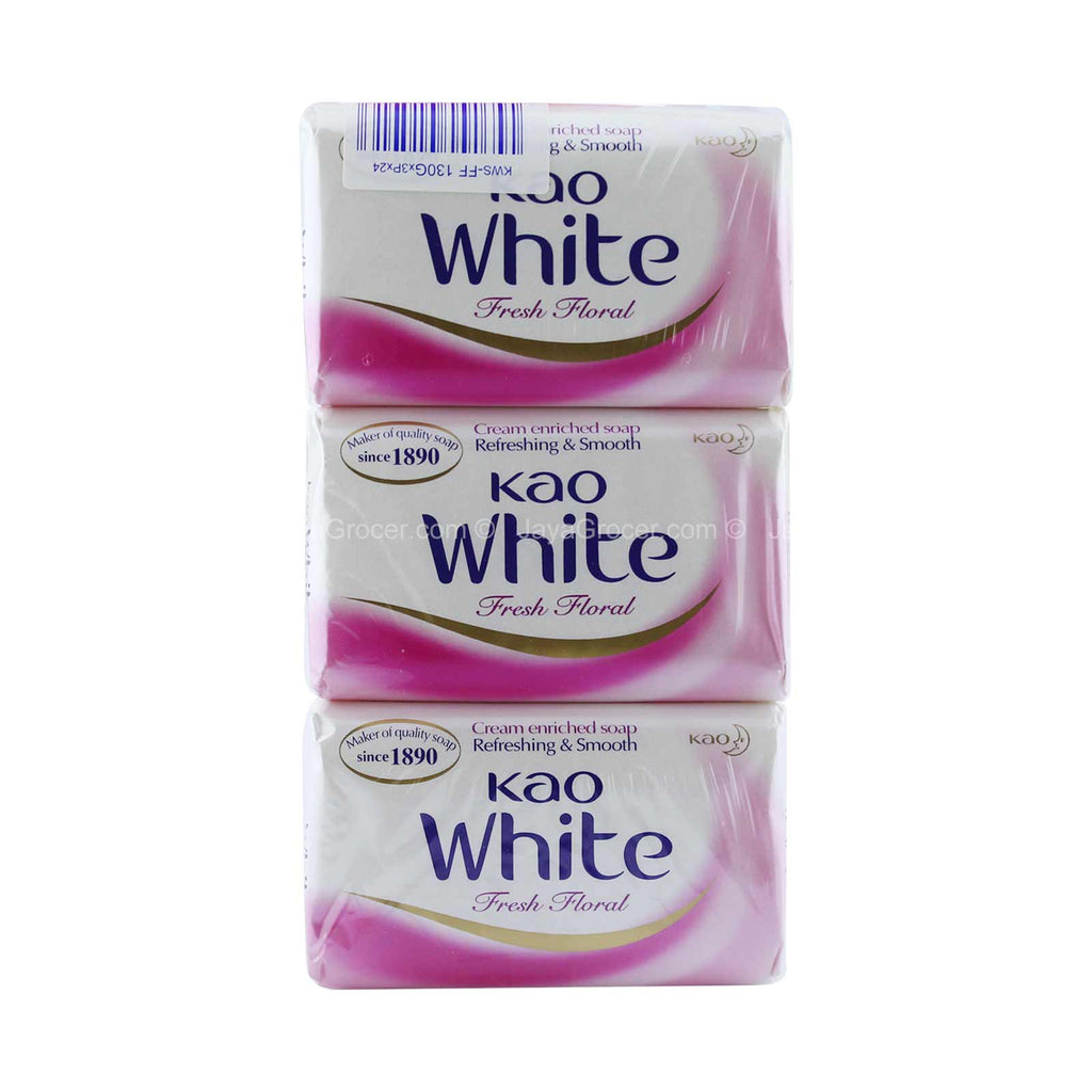 Kao White Fresh Floral Soap 130g x 3