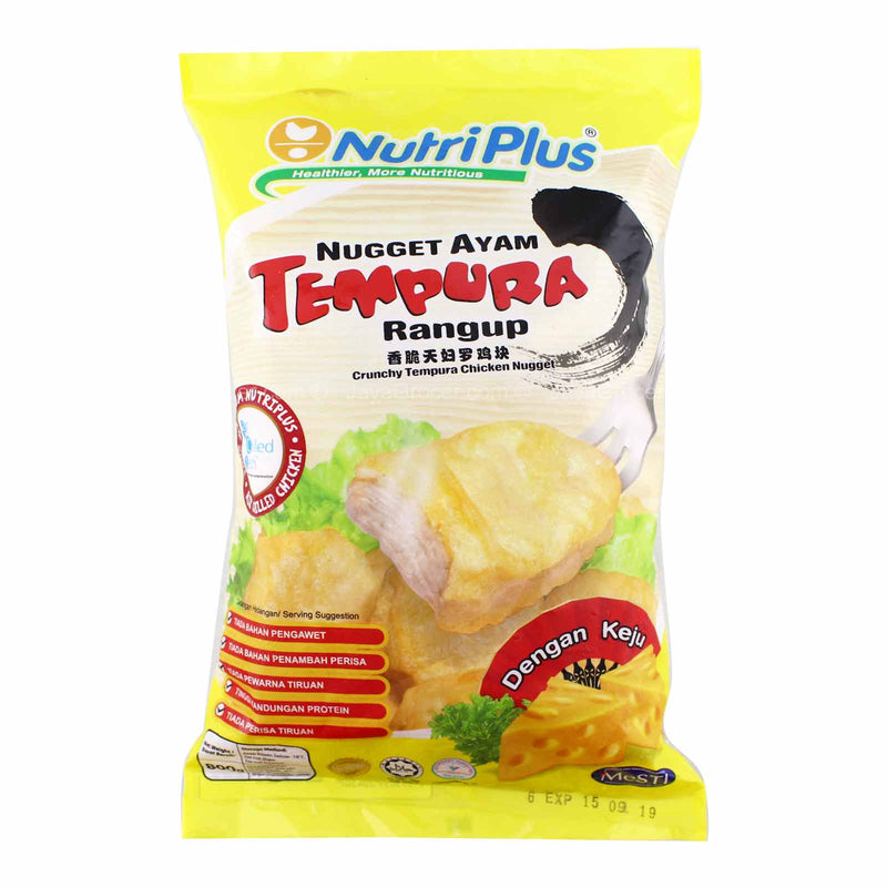 Nutriplus Tempura Chicken Nugget with Cheese 800g
