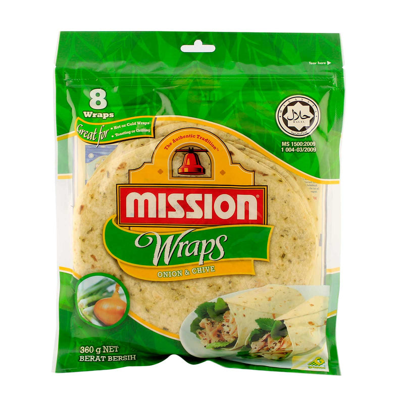 Mission Onion and Chives Wraps 360g