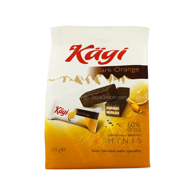 Kagi Dark Orange Mini Chocolate Wafer 125g