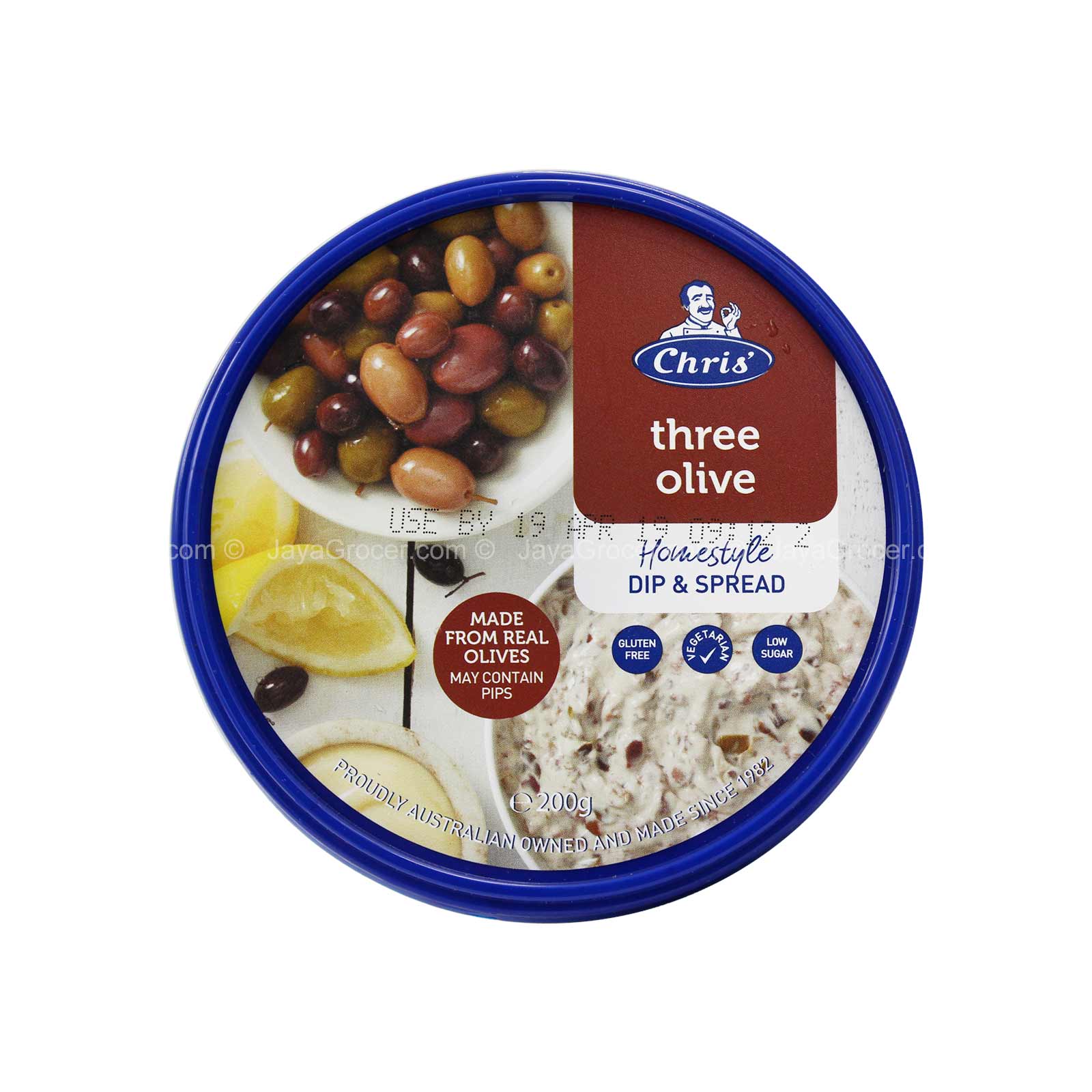 Chrisâ€™ Three Olive Dip and Spread 200g