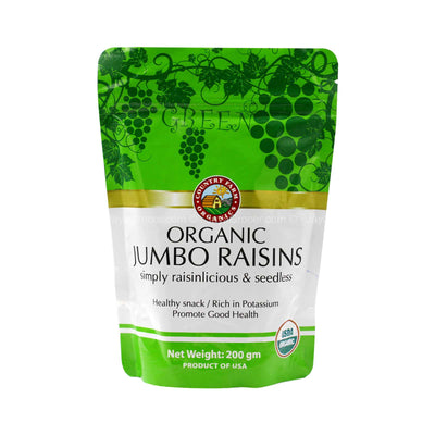 Country Farm Organic Green Raisin Pouch 200g