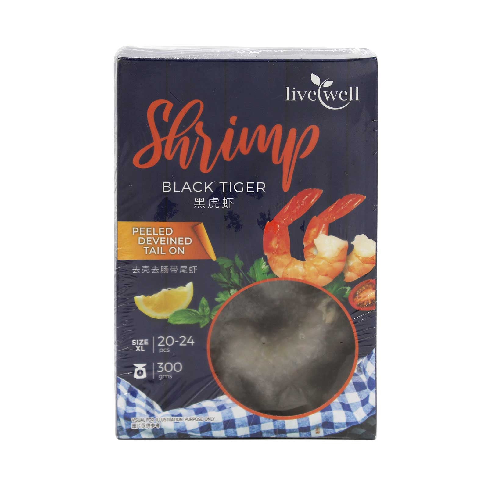 LW BLACK TIGER PRAWN MEAT PDTO 300GM