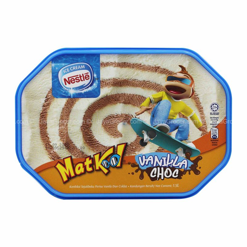 Matkool Logo Nestle Mat Kool Vanilla Choc Ice Cream 1.5L – Jaya Grocer | The Starling