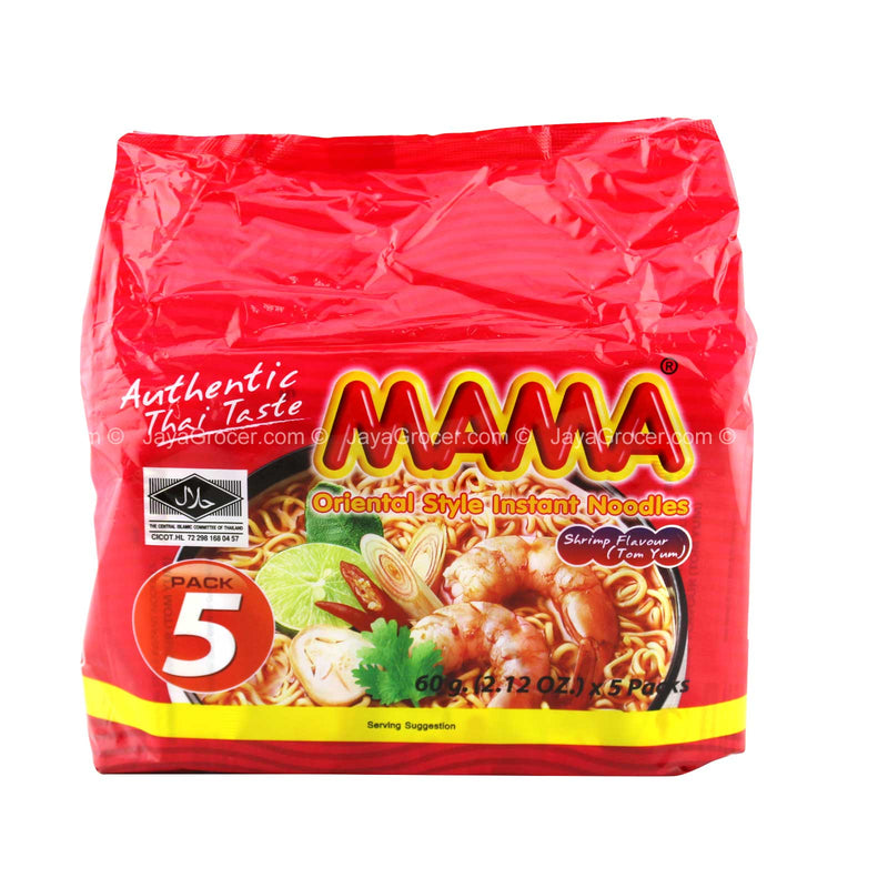 Mama Tom Yum Shrimp Flavour Instant Noodles 60g x 5
