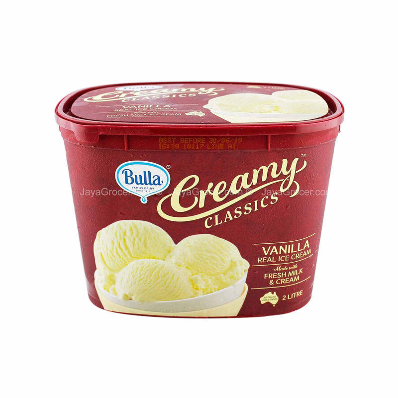 Bulla Creamy Classics Vanilla Real Ice Cream 2L