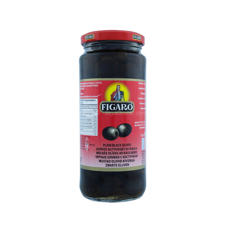 Figaro Plain Black Olives 340g