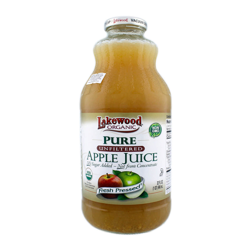 LAKEWOOD ORGANIC PURE APPLE JUICE 32OZ