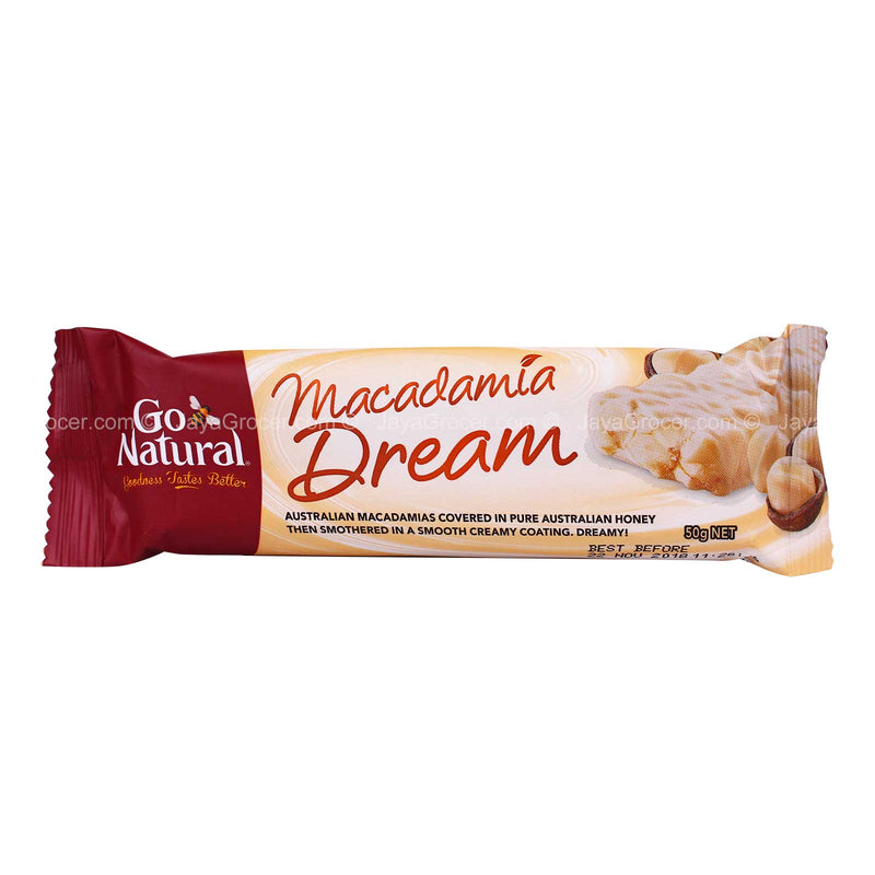 Go Natural Macadamia Dream Snack Bar 50g