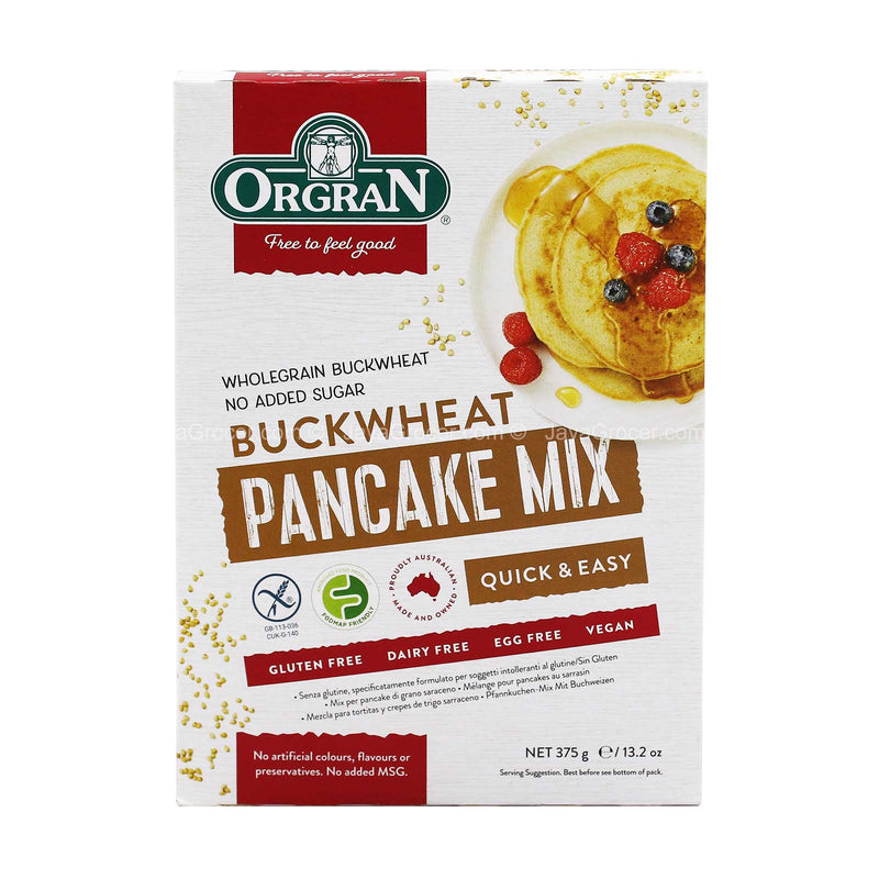 ORGRAN BUCKWHEAT PANCAKE MIX 375G *1