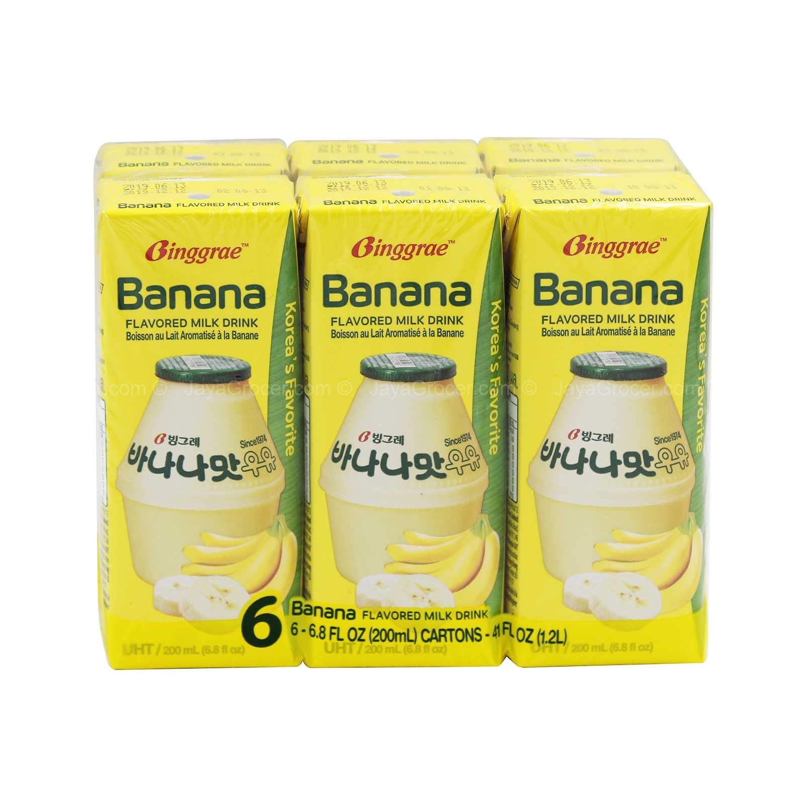 BINGGRAE BANANA M/DRINK 6SX200ML*1