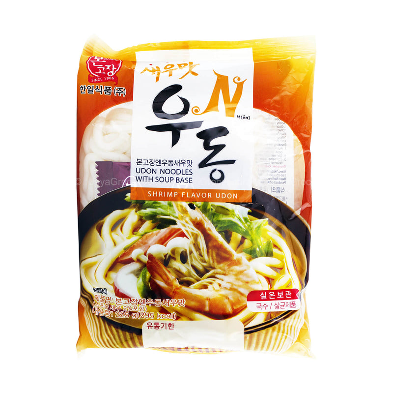 Bon Go Jang Udon Noodles with Shrimp Flavour Soup Base 225g