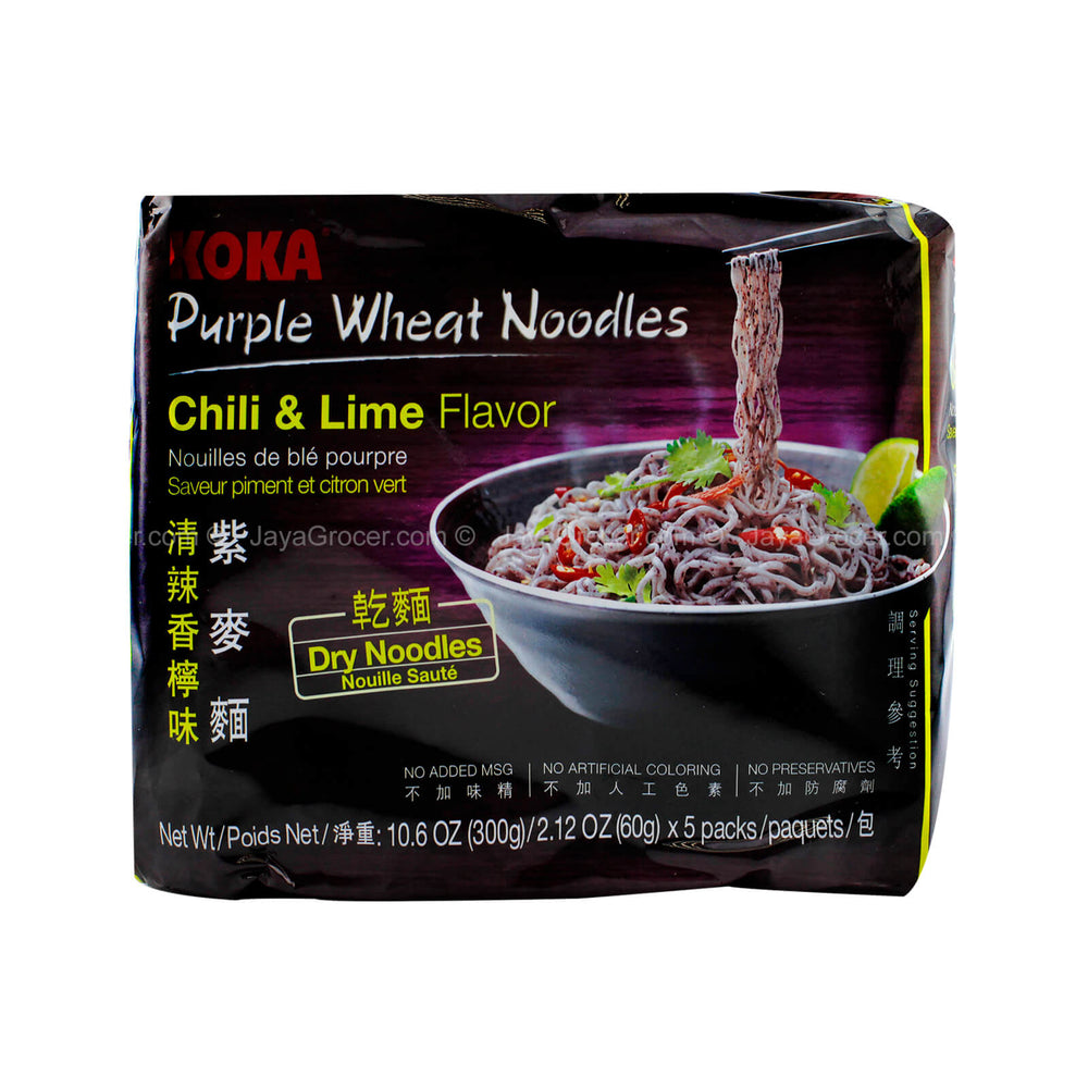 Koka Chili & Lime Flavor Purple Wheat Dry Instant Noodles 60g x 5