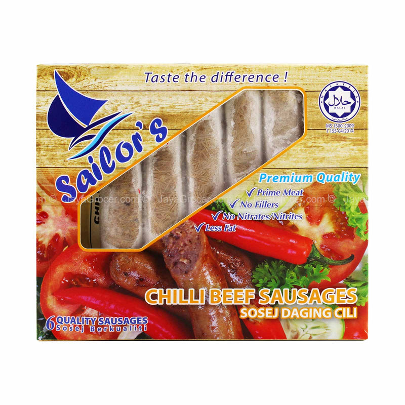 Sailor's Chilli Beef Sausages 400g