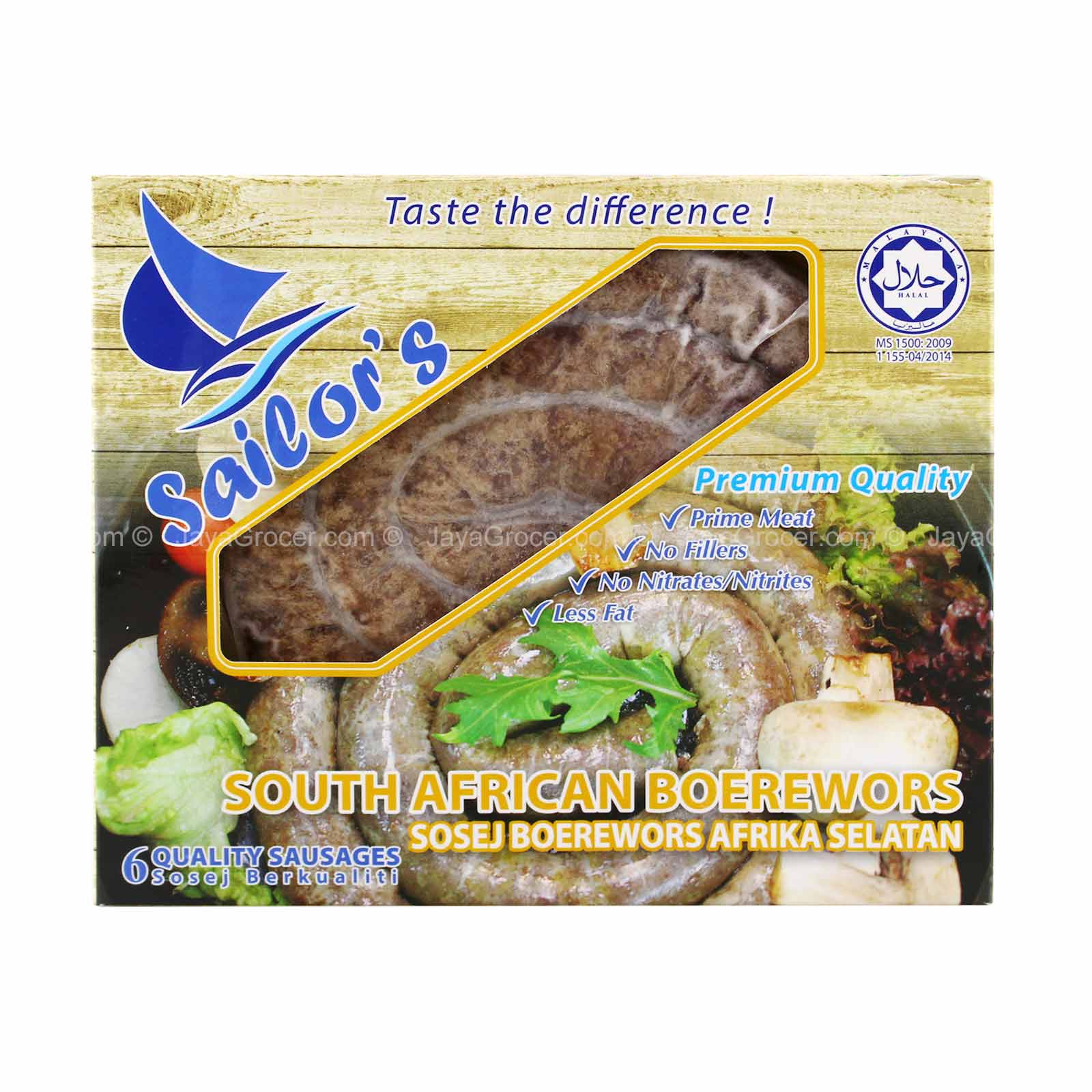 Sailor's South African Boerewors Sausages 400g