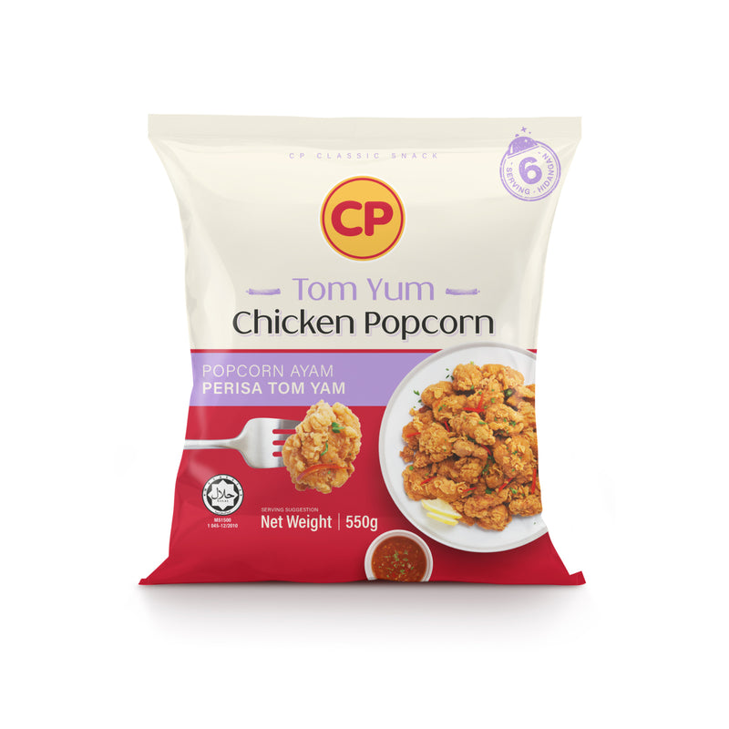 CP Tom Yum Jumbo Chicken Pop Corn 550g