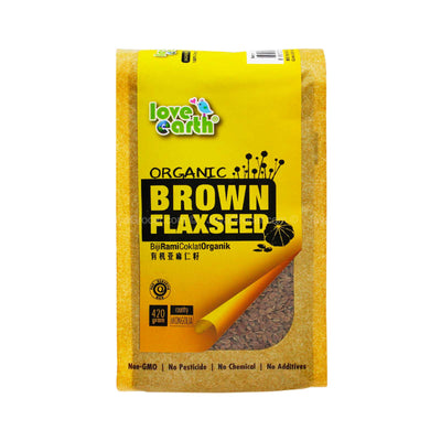 Love Earth Organic Brown Flaxseed 420g