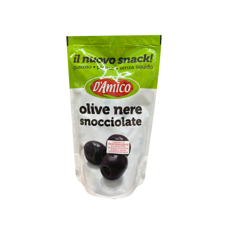 D’Amico Pitted Black Olives 75g