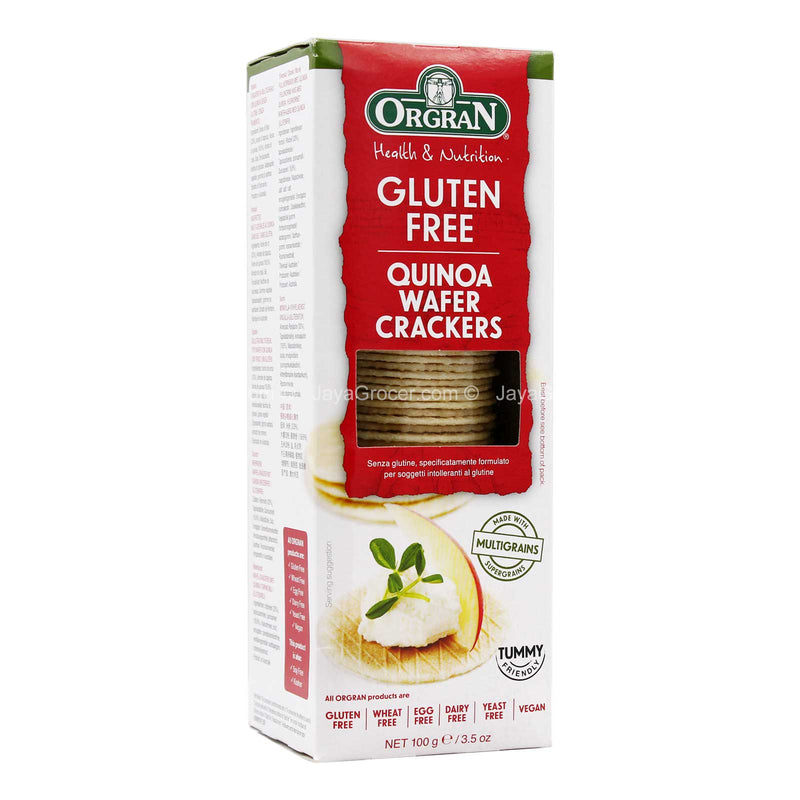 ORGRAN WAFER CRACKER WITH QUINOA 100G