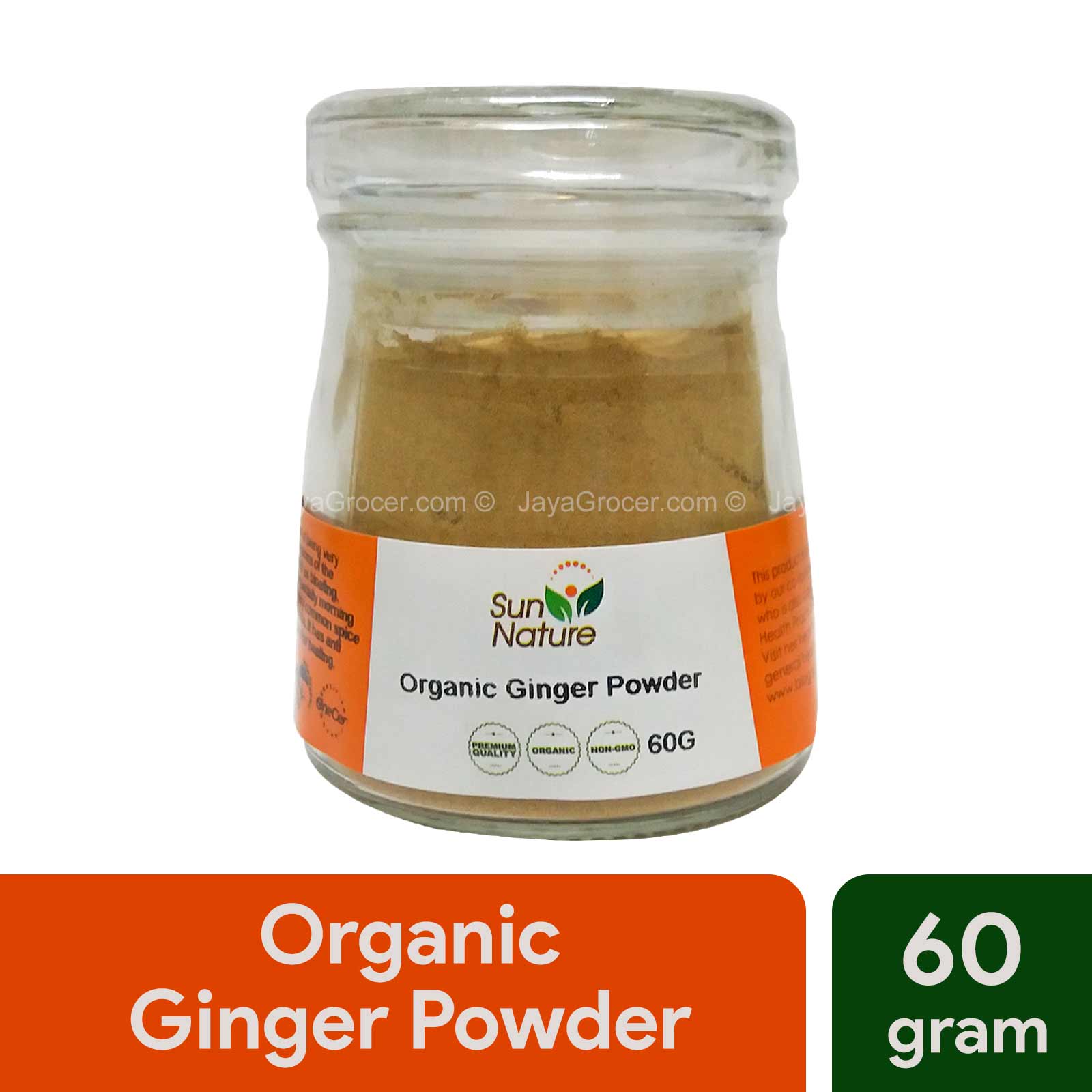 SUN NATURE ORGN GINGER POWDER 60G