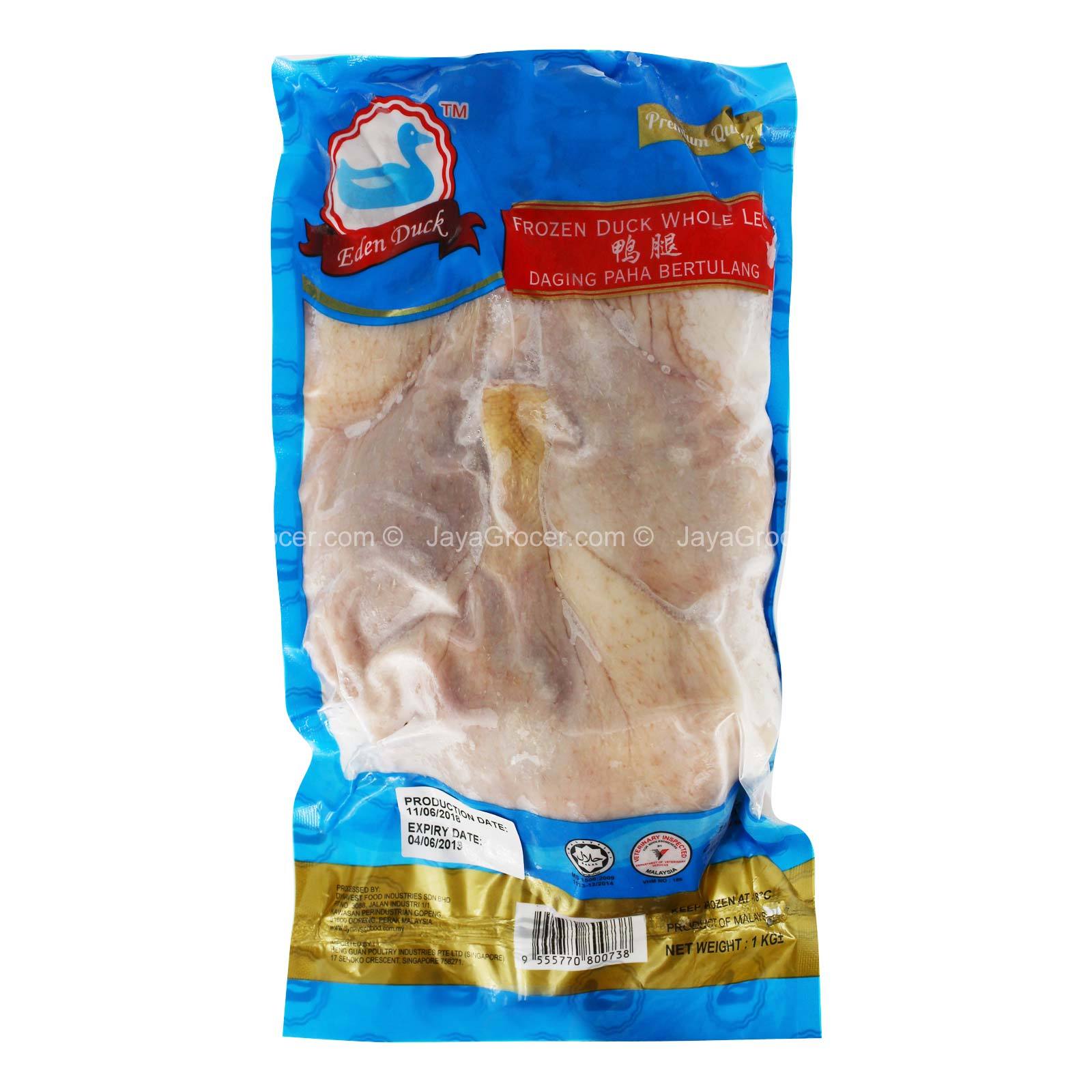 Eden Duck Frozen Duck Whole Leg 1kg