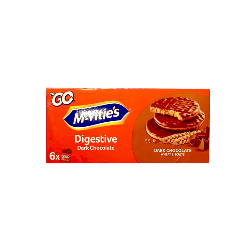 McVitie's Dark Chocolate Digestive To Go Biscuit 33.3g x 6