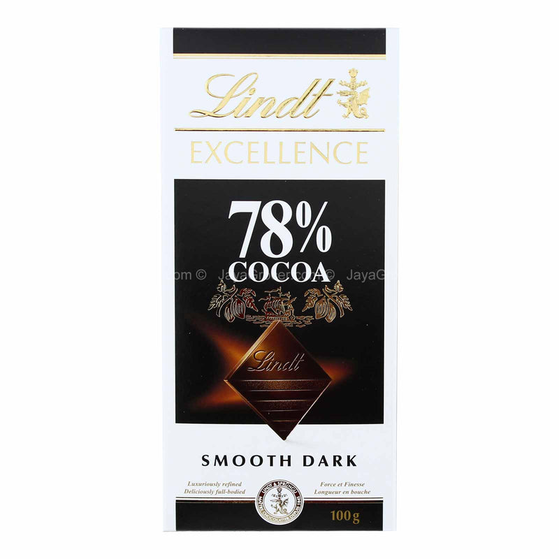 Lindt Excellence Dark 78% Cocoa Chocolate Bar 100g
