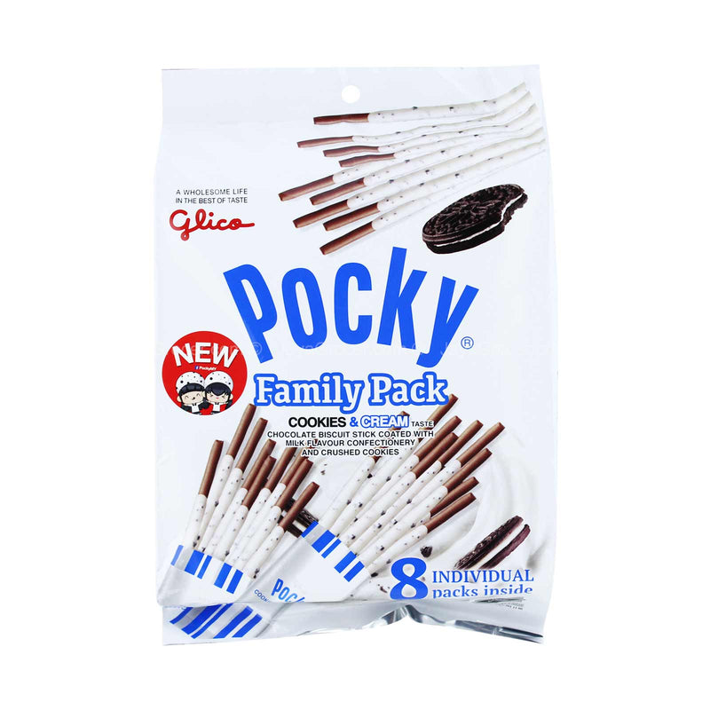 Pocky Cookies & Cream Biscuit Stick Family Pack 168g