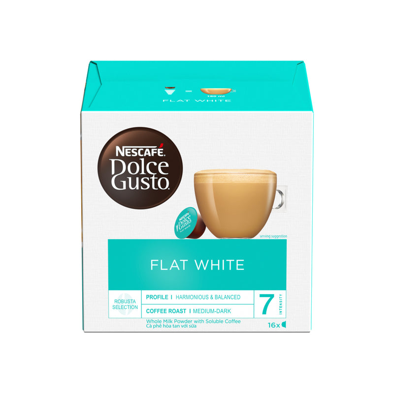 Nescafe Dolce Gusto Flat White Coffee Capsules 144g