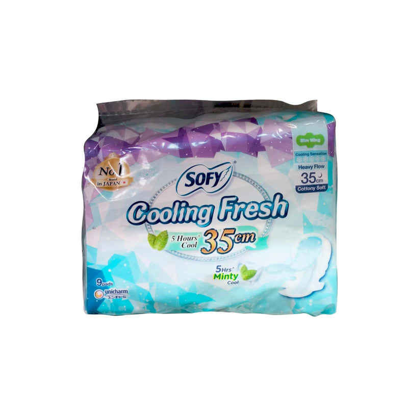 Sofy Cooling Fresh Slim Night Slim Wing 35cm 9pcs/pack