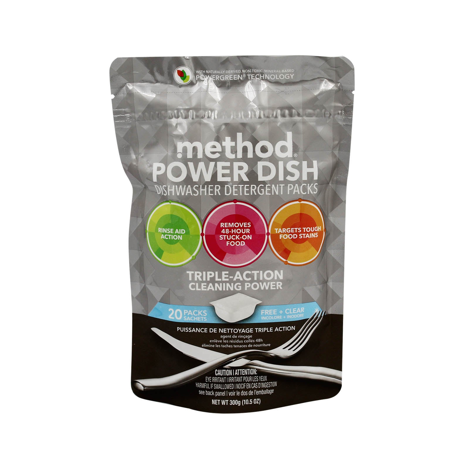 METHOD POWER DISH FREE + CLEAR  20S