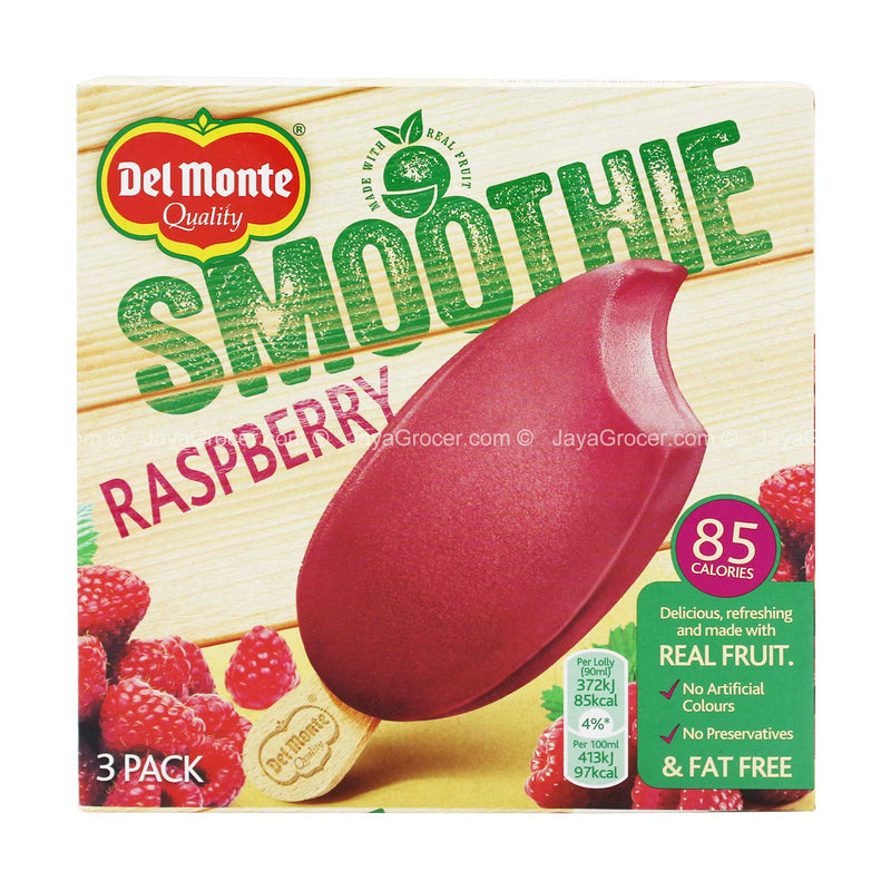 Del Monte Raspberry Smoothie Ice Lolly 90ml x 3