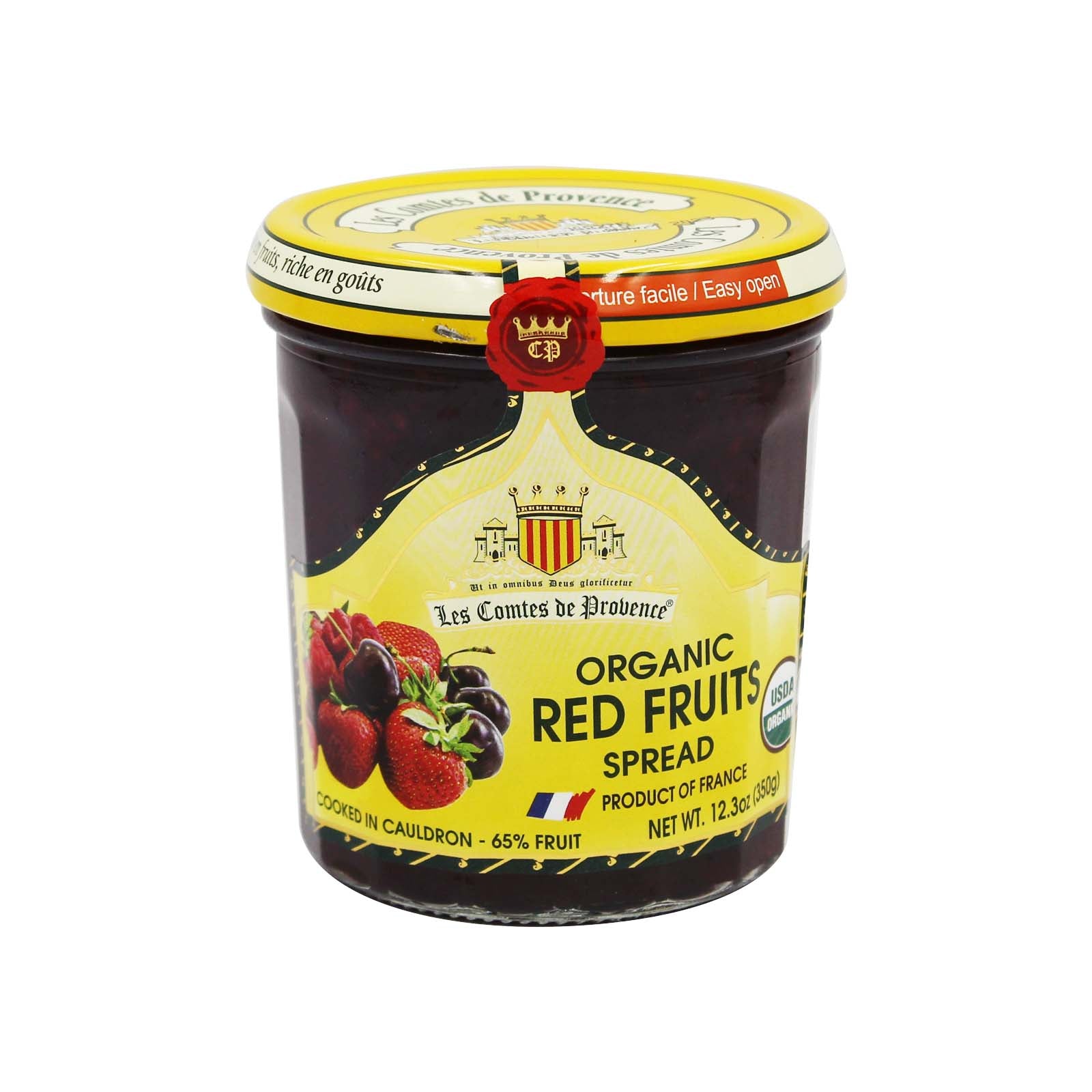 LE COMTE D P/VENCE ORG RED FRU JAMS 350G
