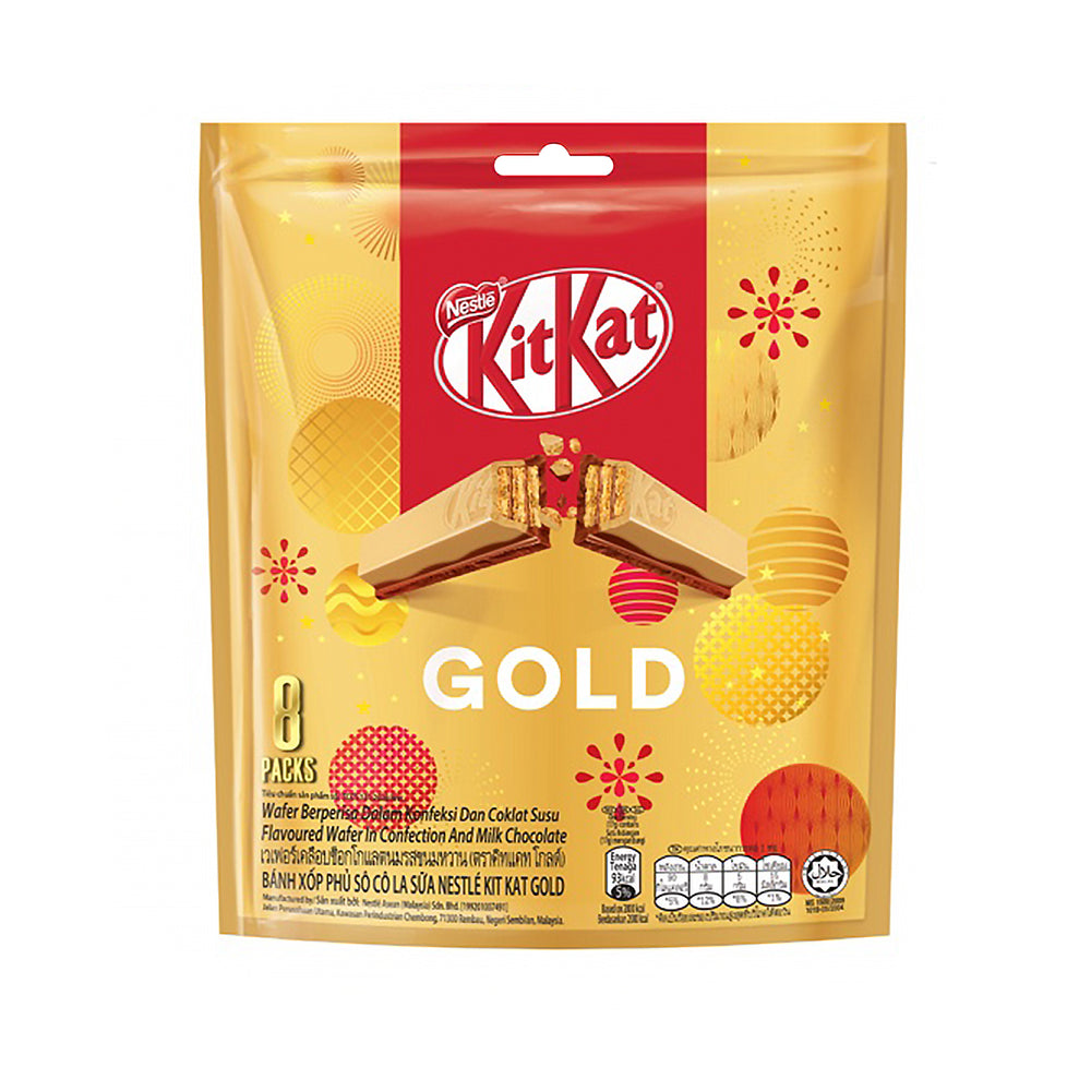Nestle Kitkat Gold 2 Fingers Milk Chocolate Sharebag 17g x 8