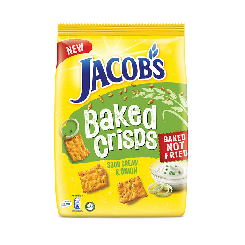 Jacob's Sour Cream Baked Crisps 229g