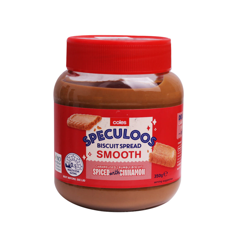 Coles Speculoos Smooth Biscuit Spread 350g