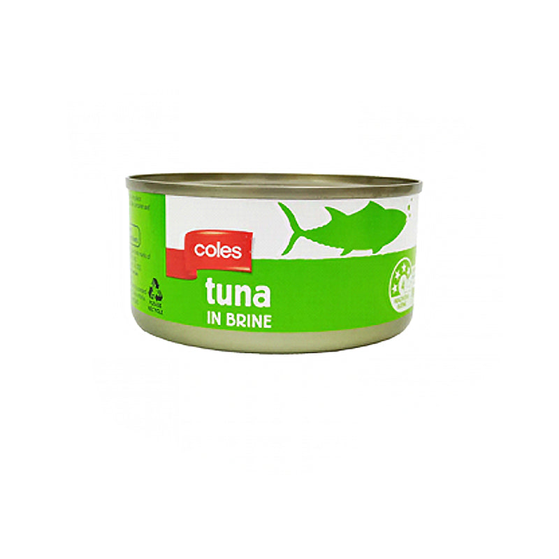 Coles Tuna In Brine 185g