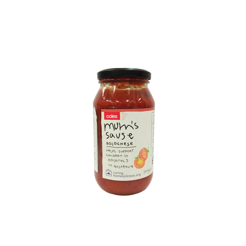 COLES MUM'S SAUCE BOLOGNESE 500G