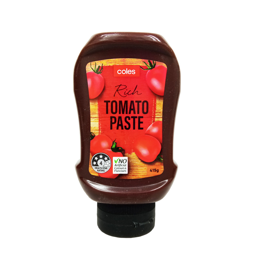 COLES SQUEEZY TOMATO PASTE 415G